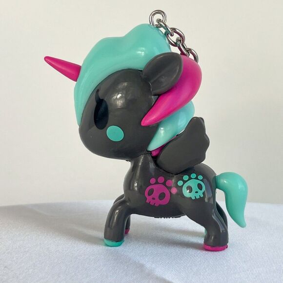 Rare Tokidoki Classico Unicorno Bag Charm Keychain Vintage 2014 Gray Teal HTF - Picture 4 of 9